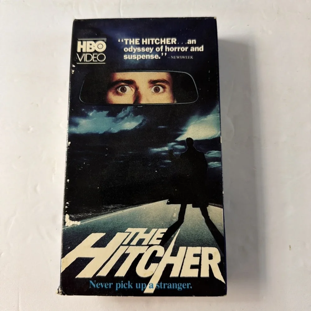 The Hitcher VHS 1986 Horror Suspense Original Release HBO Video Case Bad